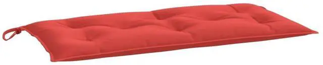 Alt view image 2 of 7 - vidaXL Garden Bench Cushion Red Oxford fabric (100% polyester)