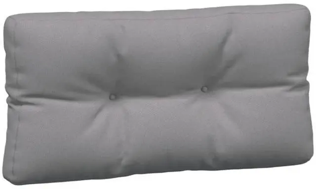 Alt view image 5 of 7 - vidaXL Pallet Cushion Grey Polyester 47.2 x 31.5 x 4.7 in Modular