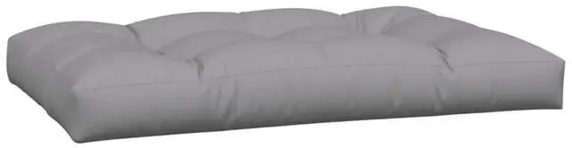 Alt view image 6 of 7 - vidaXL Pallet Cushion Grey Polyester 47.2 x 31.5 x 4.7 in Modular