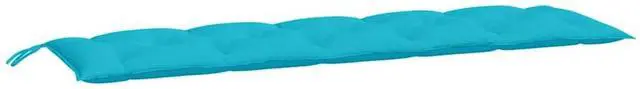Alt view image 5 of 7 - vidaXL Indoor/Outdoor Bench Cushions 2 pcs, Patio Loveseat Cushions, Porch Swing Seat Cushions, Non-slip, Water-Repellent, Breathable, Resilient, Turquoise 70.9"x19.7"x2.8" Oxford Fabric
