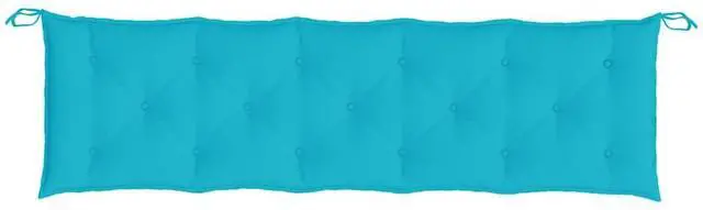 Alt view image 7 of 7 - vidaXL Indoor/Outdoor Bench Cushions 2 pcs, Patio Loveseat Cushions, Porch Swing Seat Cushions, Non-slip, Water-Repellent, Breathable, Resilient, Turquoise 70.9"x19.7"x2.8" Oxford Fabric