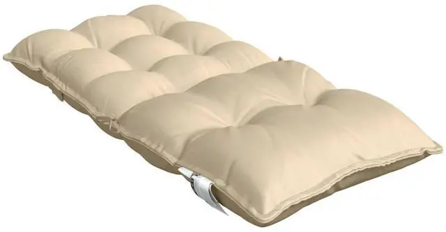 Alt view image 6 of 7 - vidaXL Lowback Chair Cushion Set of 4 Beige Oxford fabric (100% polyester)
