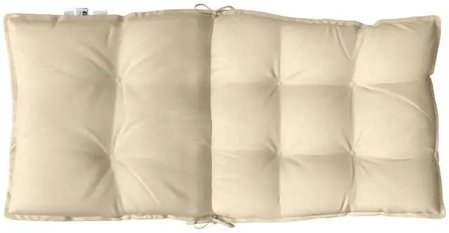 Alt view image 7 of 7 - vidaXL Lowback Chair Cushion Set of 4 Beige Oxford fabric (100% polyester)