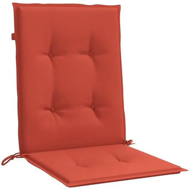 Alt view image 5 of 7 - vidaXL Lowback Chair Cushion Set of 2 Melange Red 100% Polyester