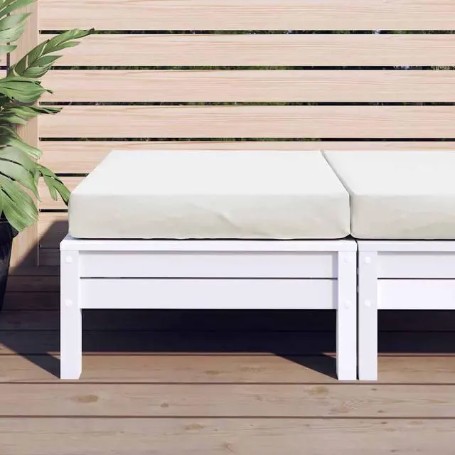 Alt view image 3 of 7 - vidaXL Pallet Cushion Melange Cream 100% Polyester 24x24 in