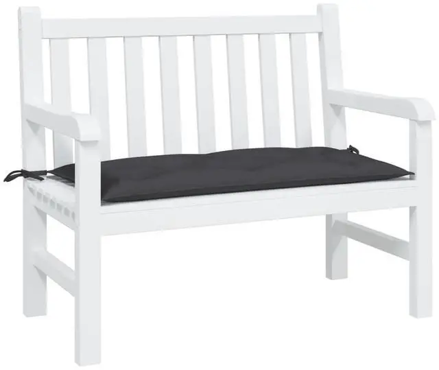 Main image of vidaXL Garden Bench Cushion Black Oxford fabric (100% polyester) Medium