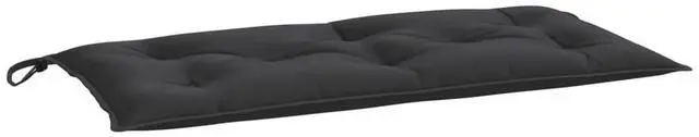 Alt view image 2 of 13 - vidaXL Garden Bench Cushion Black Oxford fabric (100% polyester) Medium