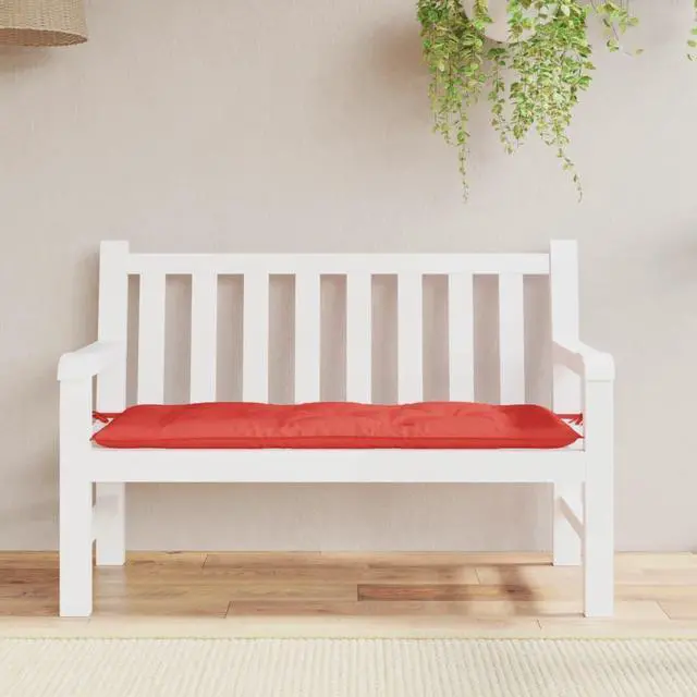 Alt view image 3 of 7 - vidaXL Garden Bench Cushion Seat Pad Outdoor Living Room Red Oxford Fabric