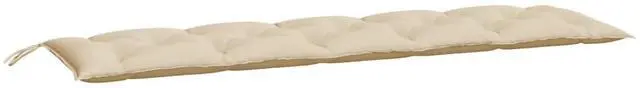Alt view image 2 of 7 - vidaXL Garden Bench Cushion Beige 100% polyester 27.9 x 7.8 x 1.1 inches