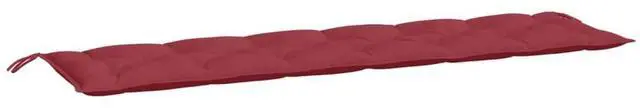 Alt view image 2 of 7 - vidaXL Garden Bench Cushion Wine Red Oxford fabric (100% polyester)
