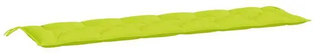 Alt view image 2 of 7 - vidaXL Garden Bench Cushion Bright green Oxford fabric, Hollow fiber