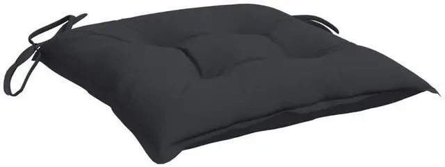 Alt view image 5 of 7 - vidaXL Chair Cushion Set of 4 Black Oxford fabric (100% polyester)