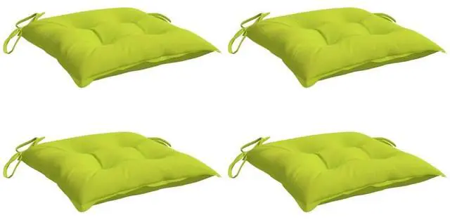 Alt view image 3 of 7 - vidaXL Pallet Cushion Set of 4 Bright Green Oxford fabric