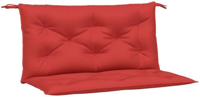 Alt view image 2 of 7 - vidaXL Garden Bench Cushion Set of 2 Red Oxford fabric Standard