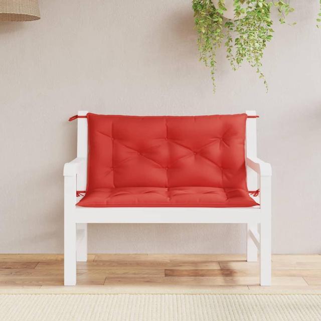Main image of vidaXL Garden Bench Cushion Set of 2 Red Oxford fabric Standard