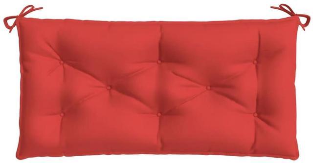 Alt view image 5 of 7 - vidaXL Garden Bench Cushion Set of 2 Red Oxford fabric Standard