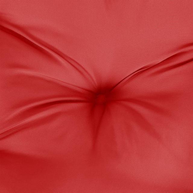 Alt view image 6 of 7 - vidaXL Garden Bench Cushion Set of 2 Red Oxford fabric Standard