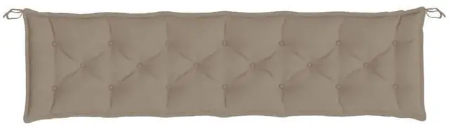 Alt view image 5 of 7 - vidaXL Garden Bench Cushion Set of 2 Taupe Oxford fabric (100% polyester)