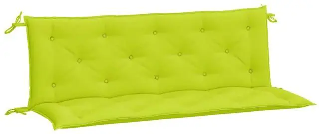 Alt view image 2 of 7 - vidaXL Garden Bench Cushions Outdoor Seat Pad 2 Pcs Bright Green Oxford Fabric