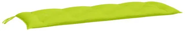 Alt view image 3 of 7 - vidaXL Garden Bench Cushions Outdoor Seat Pad 2 Pcs Bright Green Oxford Fabric