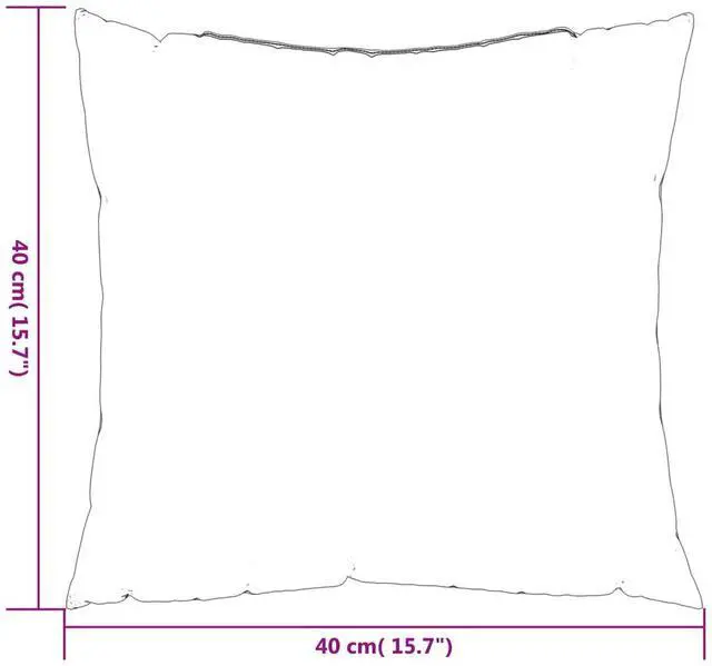 Alt view image 4 of 7 - vidaXL Sofa Cushion Set of 4 Cream 100% Polyester 15.7 x 15.7 in