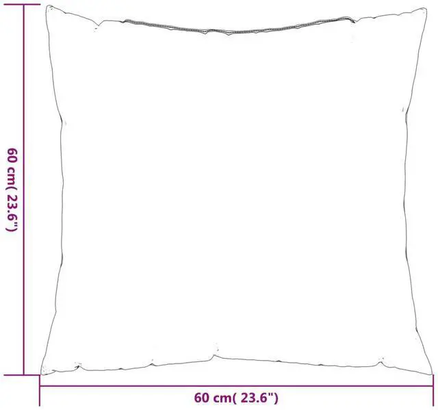 Alt view image 4 of 7 - vidaXL Sofa Cushion Set of 4 Cream 100% polyester Large