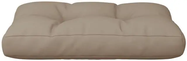 Alt view image 5 of 7 - vidaXL Pallet Cushion Taupe 100% polyester Medium UV-resistant materials