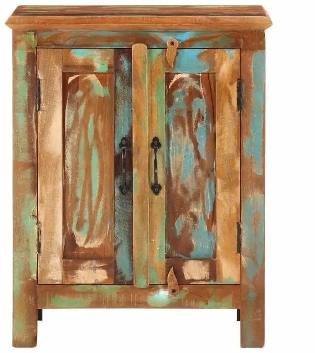 Alt view image 7 of 7 - vidaXL Sideboard Mixed Color Reclaimed wood Medium Sideboard