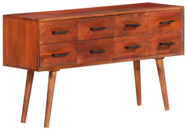Alt view image 10 of 16 - vidaXL Sideboard 43.3"x11.8"x23.2" Solid Wood Mango