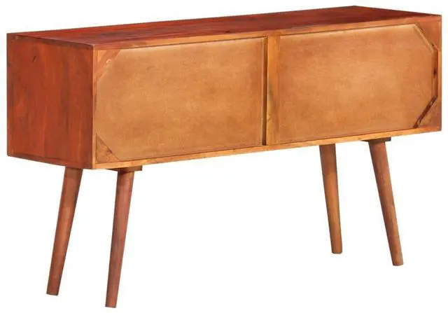 Alt view image 12 of 16 - vidaXL Sideboard 43.3"x11.8"x23.2" Solid Wood Mango