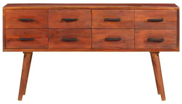 Alt view image 11 of 16 - vidaXL Sideboard 43.3"x11.8"x23.2" Solid Wood Mango
