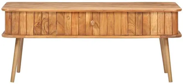 Alt view image 10 of 14 - vidaXL Coffee Table 39.4"x19.7"x15.7" Solid Acacia Wood