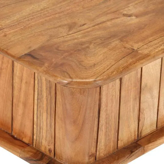 Alt view image 13 of 14 - vidaXL Coffee Table 39.4"x19.7"x15.7" Solid Acacia Wood