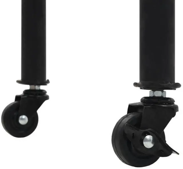 Alt view image 10 of 10 - vidaXL Console Table with Castors 39.4"x13"x31.5" Solid Wood Fir