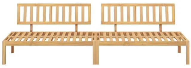 Alt view image 3 of 7 - vidaXL Pallet Middle Sofa Natural Wood Solid acacia wood 47.2 x 31.5 in