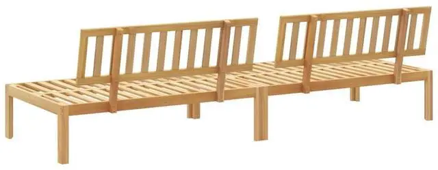 Alt view image 5 of 7 - vidaXL Pallet Middle Sofa Natural Wood Solid acacia wood 47.2 x 31.5 in