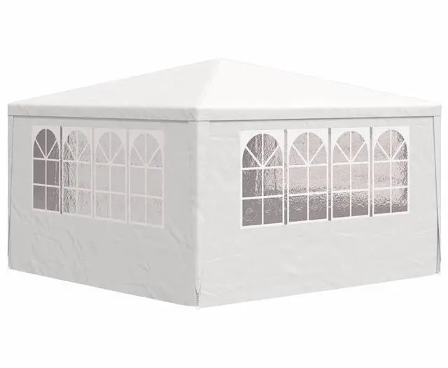 Alt view image 6 of 7 - vidaXL Party Tent Outdoor Canopy Tent Professional Gazebo with Sidewalls White