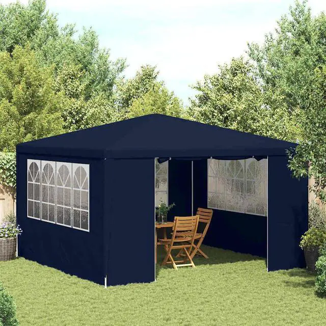Main image of vidaXL Professional Party Tent with Side Walls 13.1'x13.1' Blue 90 g/m