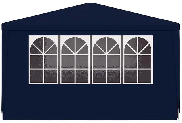 Alt view image 5 of 7 - vidaXL Professional Party Tent with Side Walls 13.1'x13.1' Blue 90 g/m