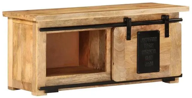 Alt view image 9 of 15 - vidaXL TV Cabinet 35.4"x13.8"x15.7" Solid Mango Wood