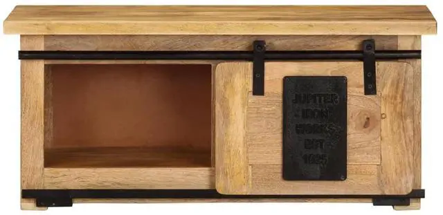 Alt view image 10 of 15 - vidaXL TV Cabinet 35.4"x13.8"x15.7" Solid Mango Wood