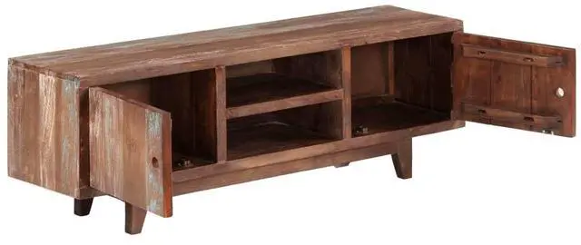 Alt view image 12 of 16 - vidaXL TV Cabinet Solid Acacia Wood Vintage 46.5"x11.8"x15.7"