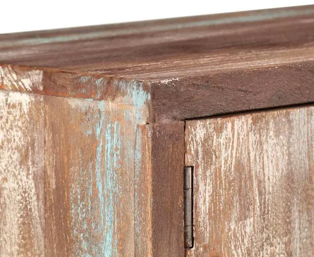 Alt view image 16 of 16 - vidaXL TV Cabinet Solid Acacia Wood Vintage 46.5"x11.8"x15.7"