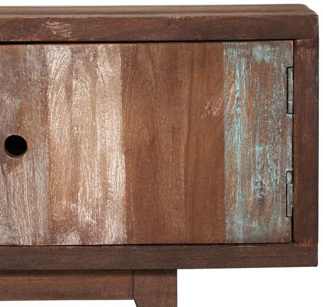 Alt view image 14 of 16 - vidaXL TV Cabinet Solid Acacia Wood Vintage 46.5"x11.8"x15.7"