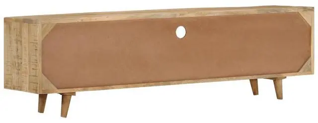 Alt view image 13 of 15 - vidaXL TV Cabinet 55.1"x11.8"x15.7" Solid Mango Wood