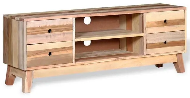 Alt view image 11 of 15 - vidaXL TV Cabinet Solid Reclaimed Wood