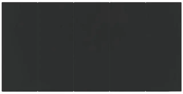 Alt view image 5 of 7 - vidaXL Dining Table Black Powder-coated steel Large Durable