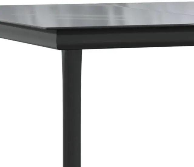 Alt view image 6 of 7 - vidaXL Dining Table Black Powder-coated steel Large Durable