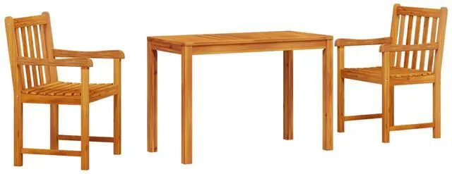 Main image of vidaXL Garden Dining Set 3 pcs Brown solid acacia wood