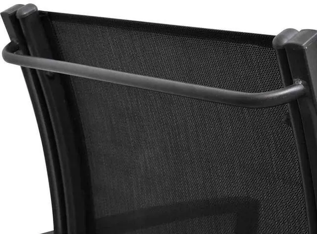 Alt view image 12 of 13 - vidaXL 2 Seater Patio Bench 51.6" Steel and Textilene Black